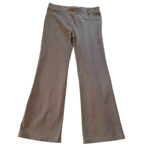 Betabrand Khaki Tan Flare Yoga Dress Work Pants Large Petite - Picture 2 of 6